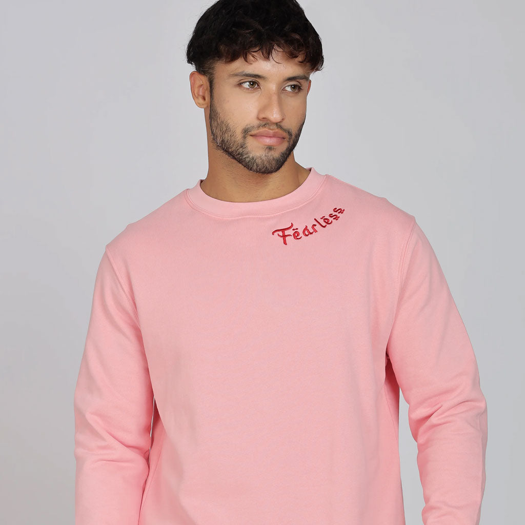 Cotton Oversized Pink Sweatshirt