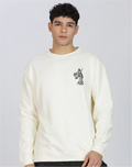 Unisex Premium Oversized Cotton Sweatshirt - Embroidery Ziggy the Zebra