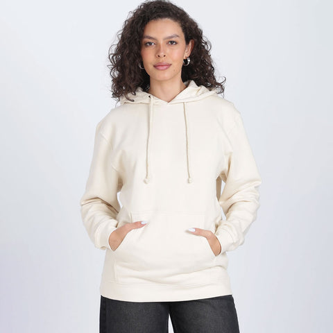 Cotton Oversized Off-white Hoodie
