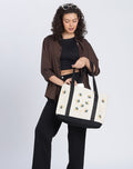 Cotton Canvas Embroidery Tote Bag