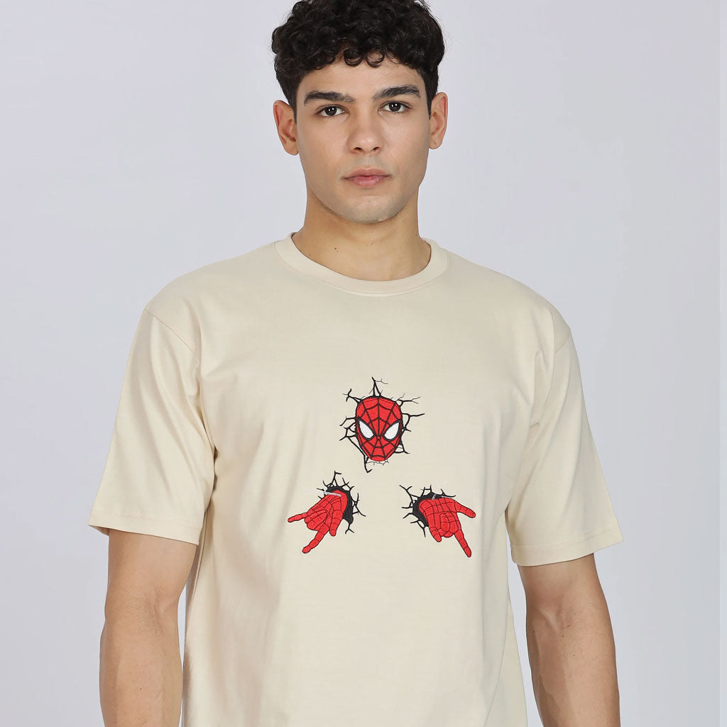 Cotton Oversized Off-white T-shirt