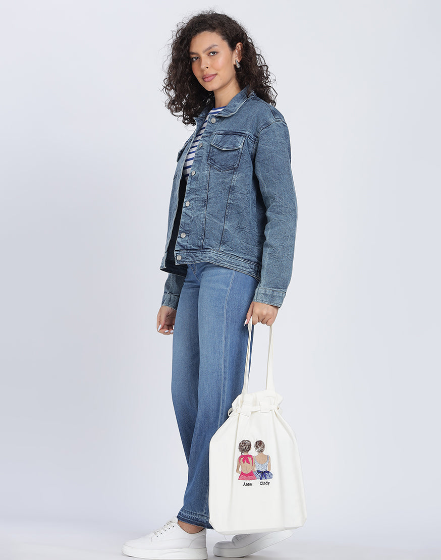 Soft Cotton Tote Bag – Minimal Korean Aesthetic