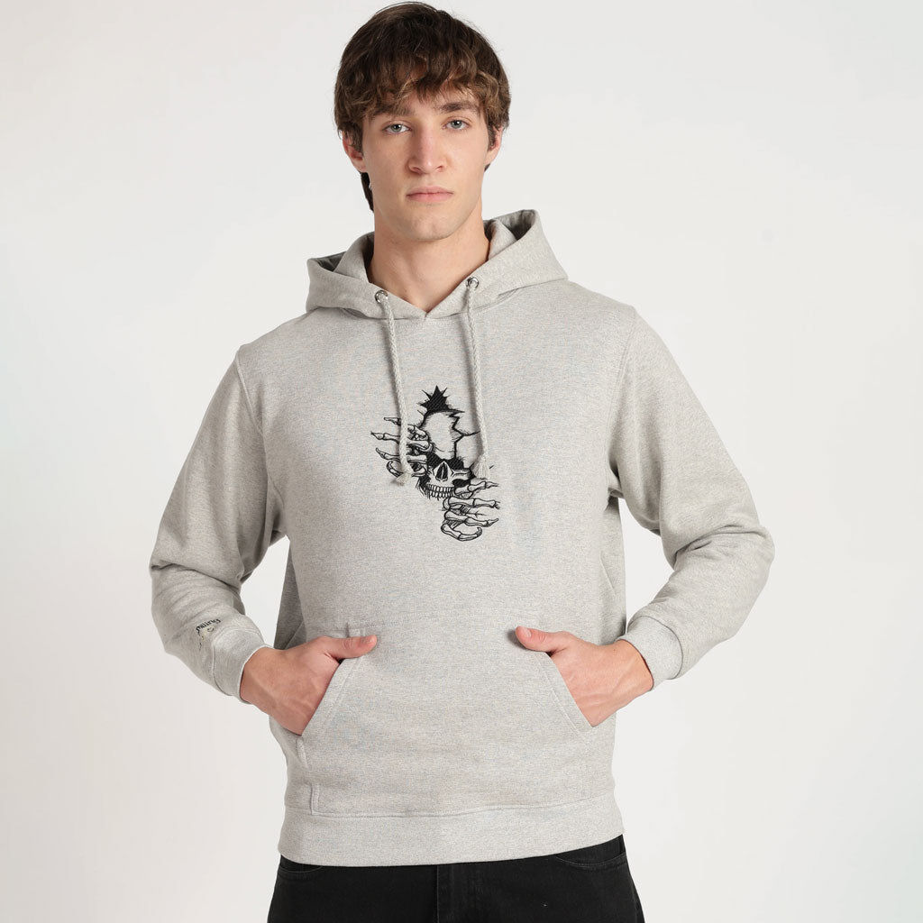 Cotton Oversized Grey Hoodie