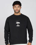 Unisex Premium Oversized Cotton Sweatshirt - Embroidery Tree