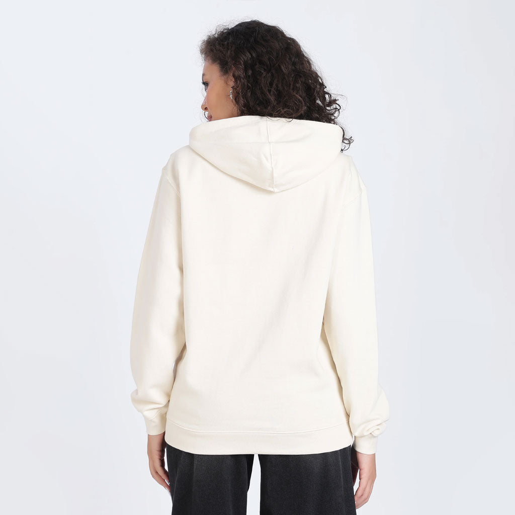 Cotton Oversized Off-white Hoodie