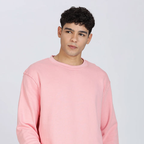 Cotton Oversized Pink Sweatshirt