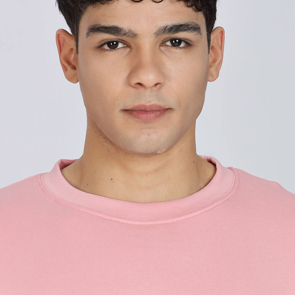 Cotton Oversized Pink Sweatshirt