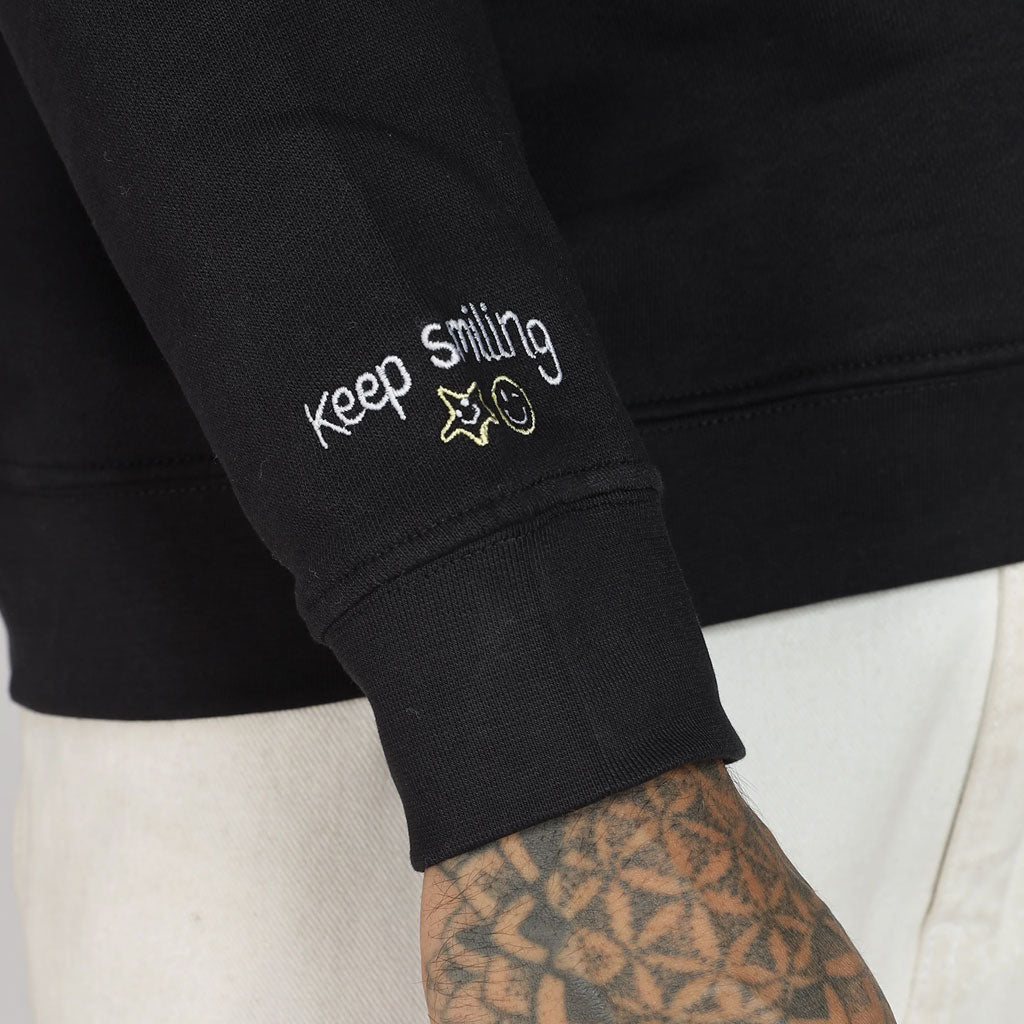 Cotton Oversized Navy Blue Sweatshirt