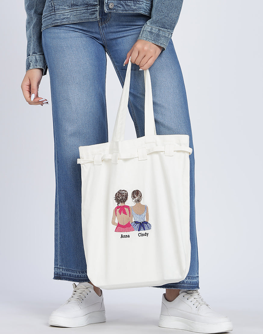 Soft Cotton Tote Bag – Minimal Korean Aesthetic