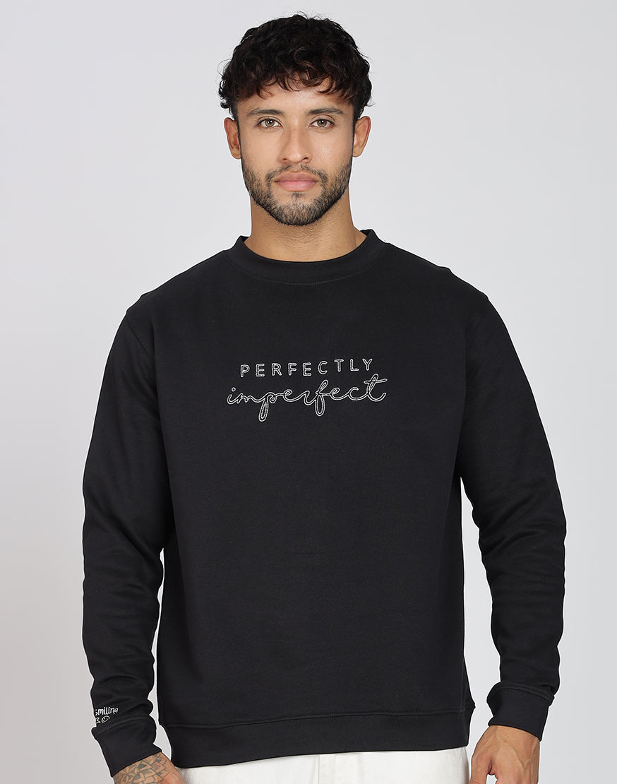Unisex Premium Oversized Cotton Sweatshirt - Embroidery Perfectly
