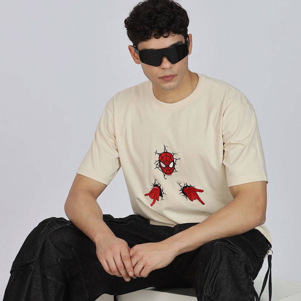 Cotton Oversized Off-white T-shirt