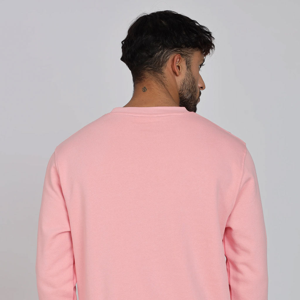Cotton Oversized Pink Sweatshirt