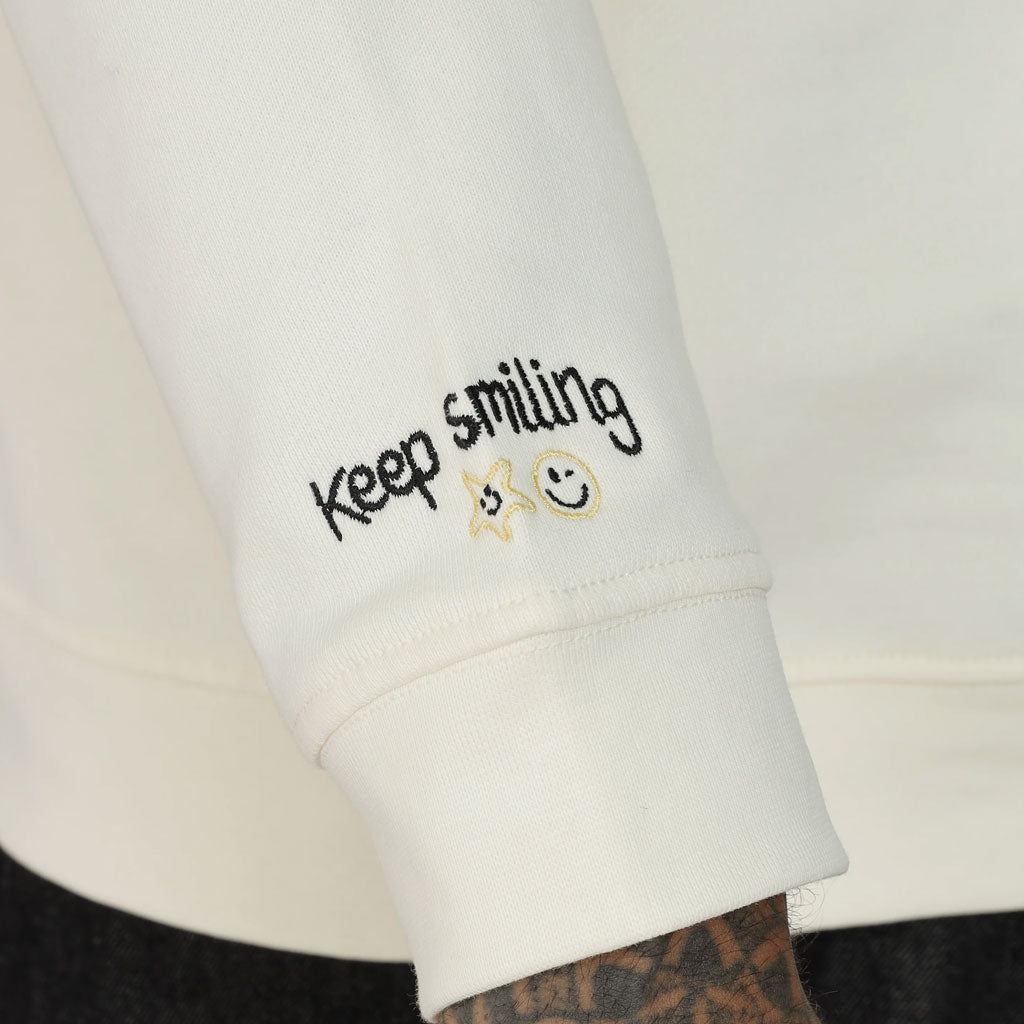 Cotton Oversized Off-White Sweatshirt