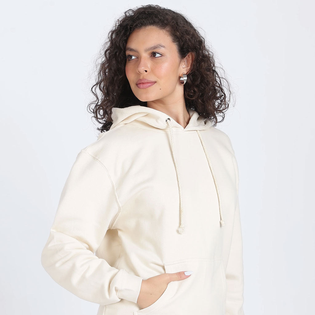 Cotton Oversized Off-white Hoodie