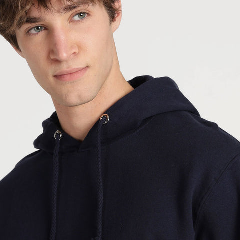 Cotton Oversized Navy Blue Hoodie