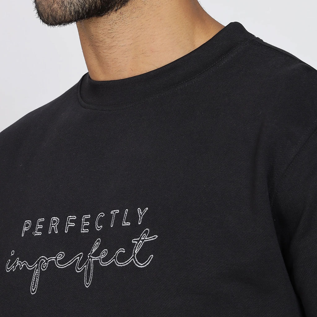 Cotton Oversized Navy Blue Sweatshirt