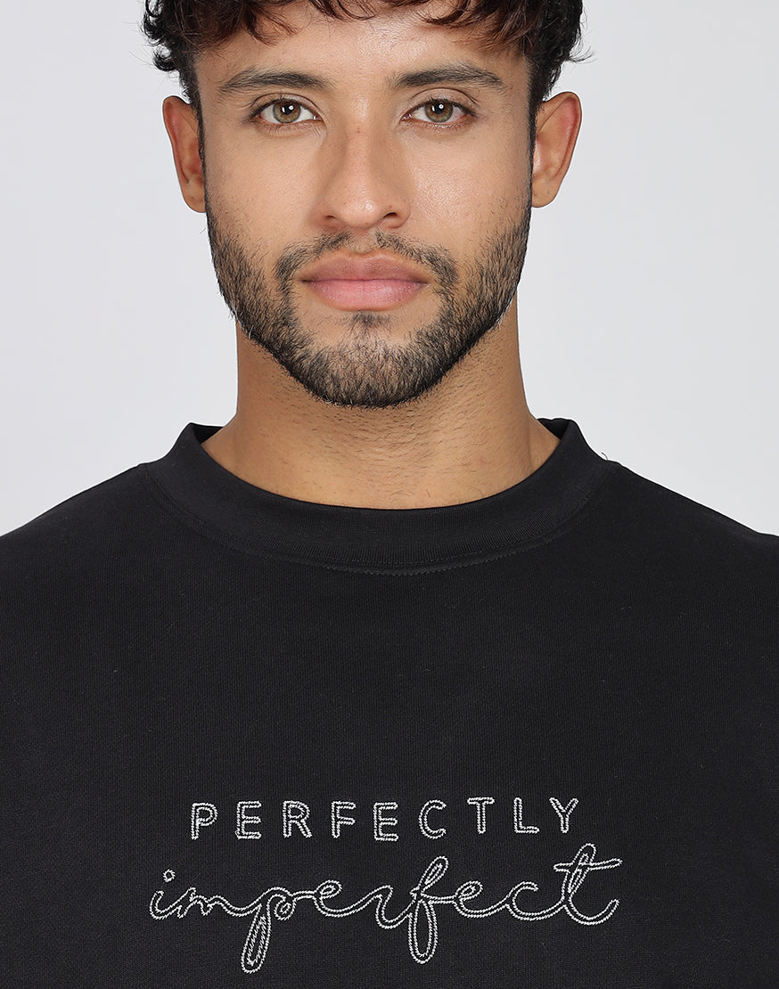 Unisex Premium Oversized Cotton Sweatshirt - Embroidery Perfectly