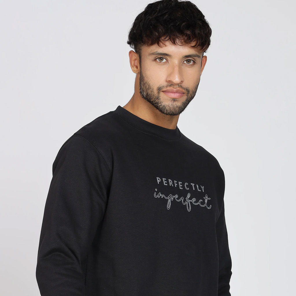 Cotton Oversized Navy Blue Sweatshirt