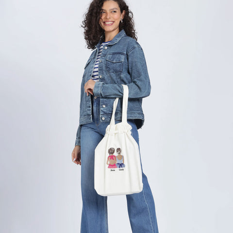 Soft Cotton Tote Bag – Minimal Korean Aesthetic