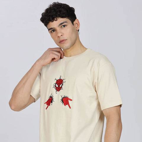 Cotton Oversized Off-white T-shirt