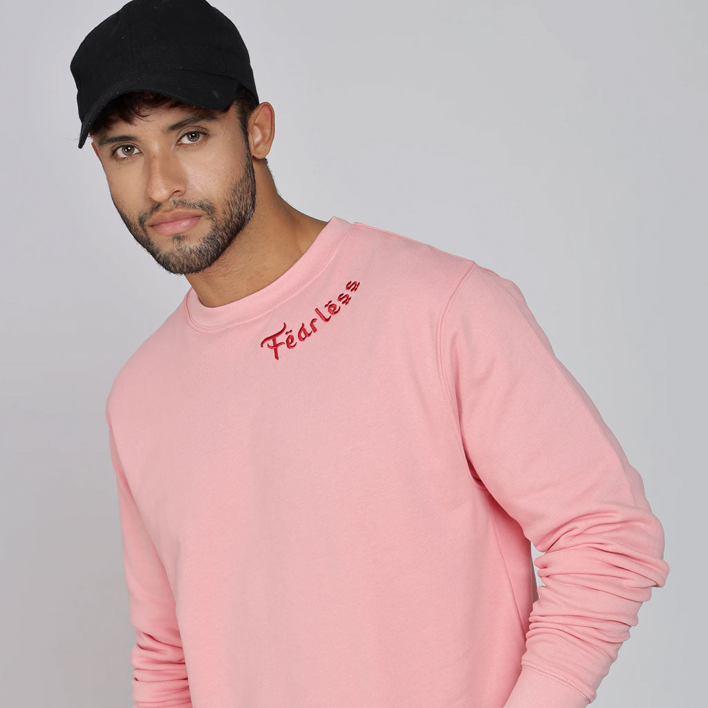 Cotton Oversized Pink Sweatshirt