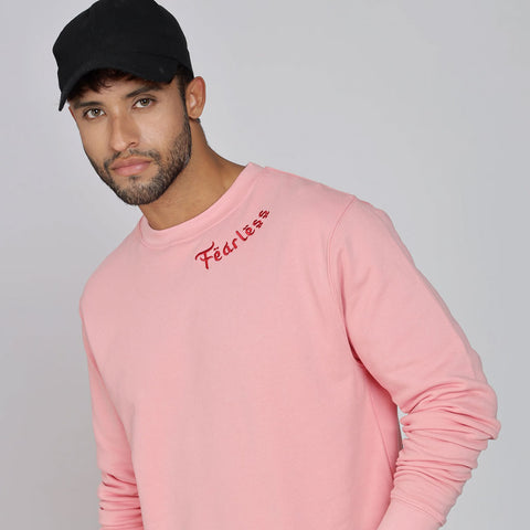 Cotton Oversized Pink Sweatshirt