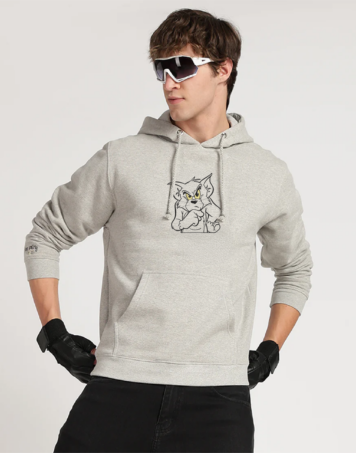 Unisex Premium Oversized Cotton Hoodie - Tom Embroidery