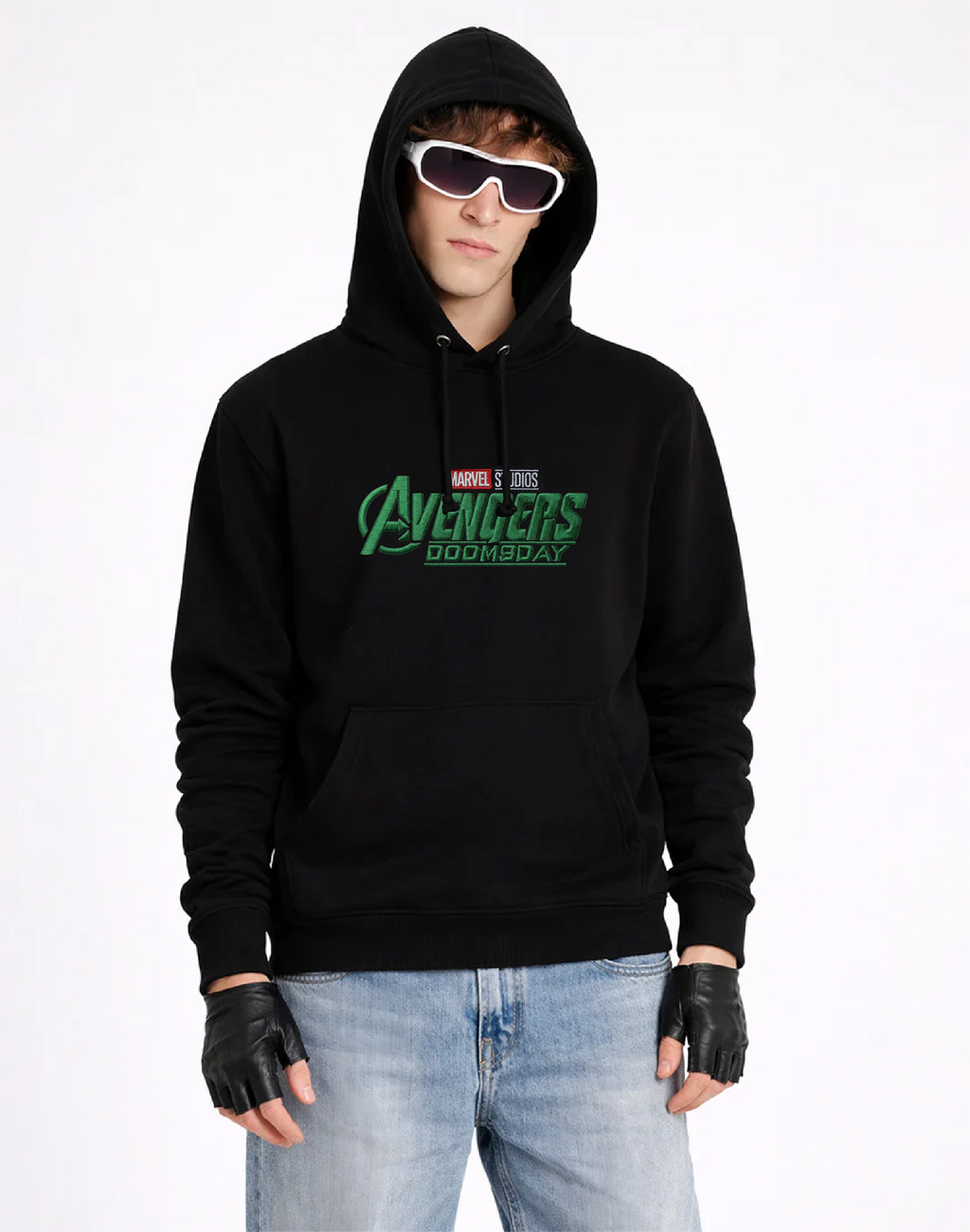 Unisex Premium Oversized Cotton Hoodie - Avenger's doomsday Embroidery