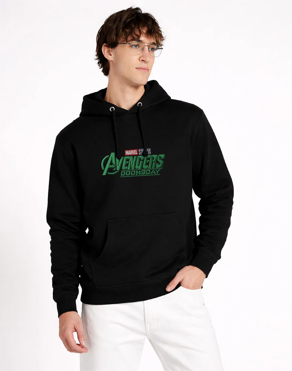 Unisex Premium Oversized Cotton Hoodie - Avenger's doomsday Embroidery