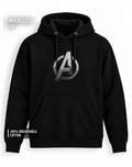 Unisex Premium Oversized Cotton Hoodie - Avenger's logo Embroidery