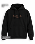 Unisex Premium Oversized Cotton Hoodie - Embroidery Coffee