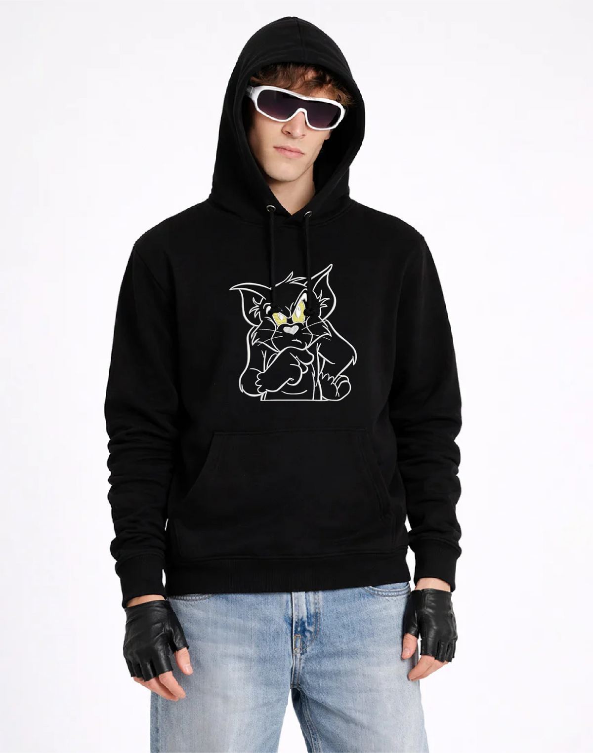 Unisex Premium Oversized Cotton Hoodie - Tom Embroidery