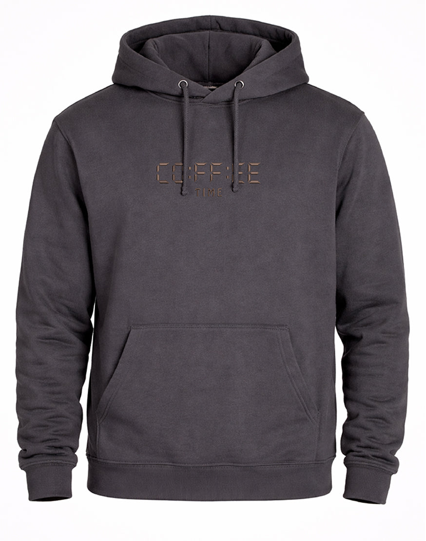 Unisex Premium Oversized Cotton Hoodie - Embroidery Coffee