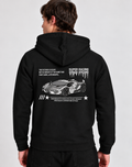 Unisex Premium Oversized Cotton Hoodie - Car Embroidery