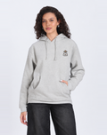 Unisex Premium Oversized Cotton Hoodie - Embroidery cowgirl ghost