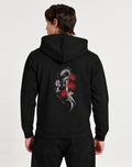 Unisex Premium Oversized Cotton Hoodie -  Dragon male Embroidery