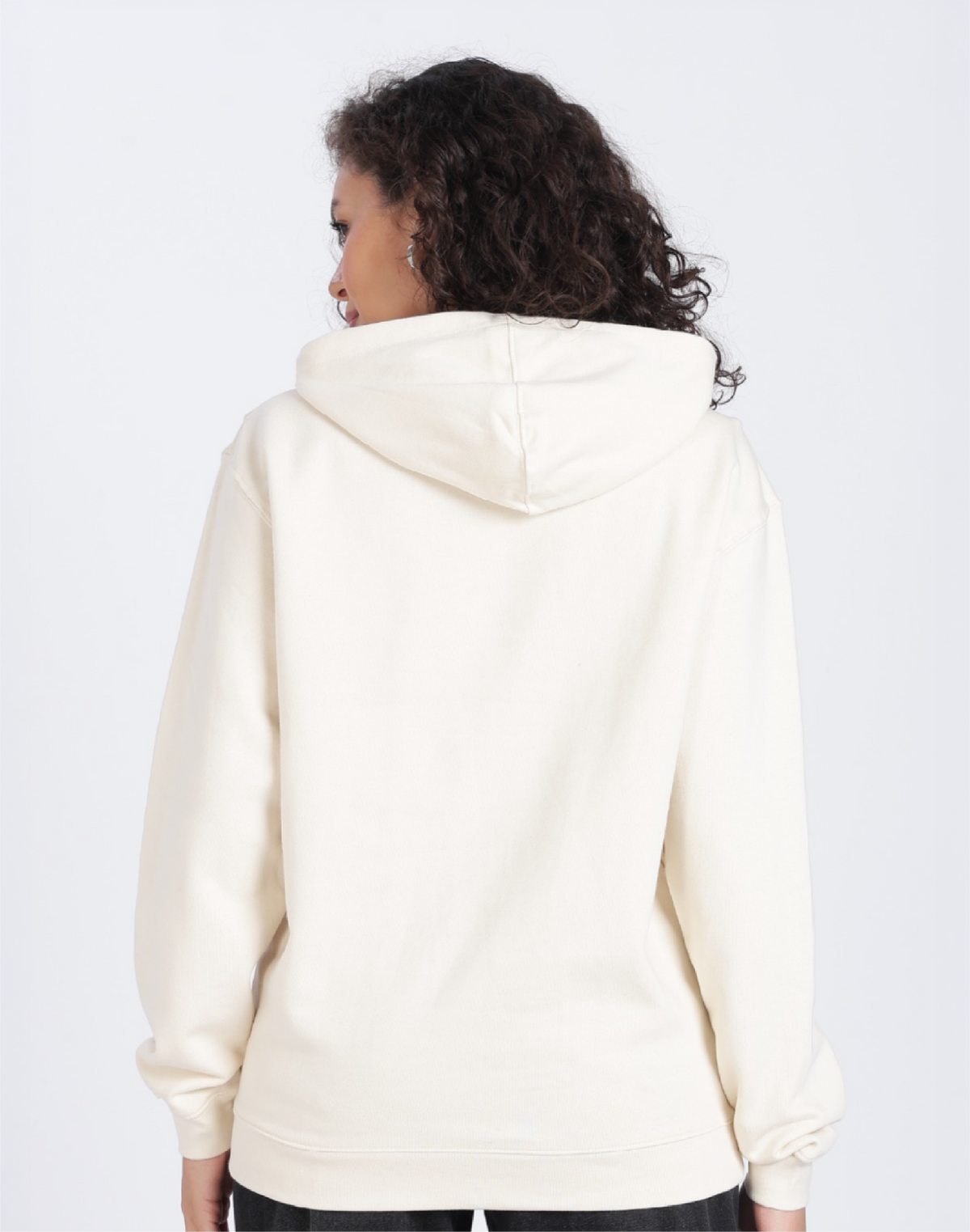 Unisex Premium Oversized Cotton Hoodie - Embroidery Alien girl