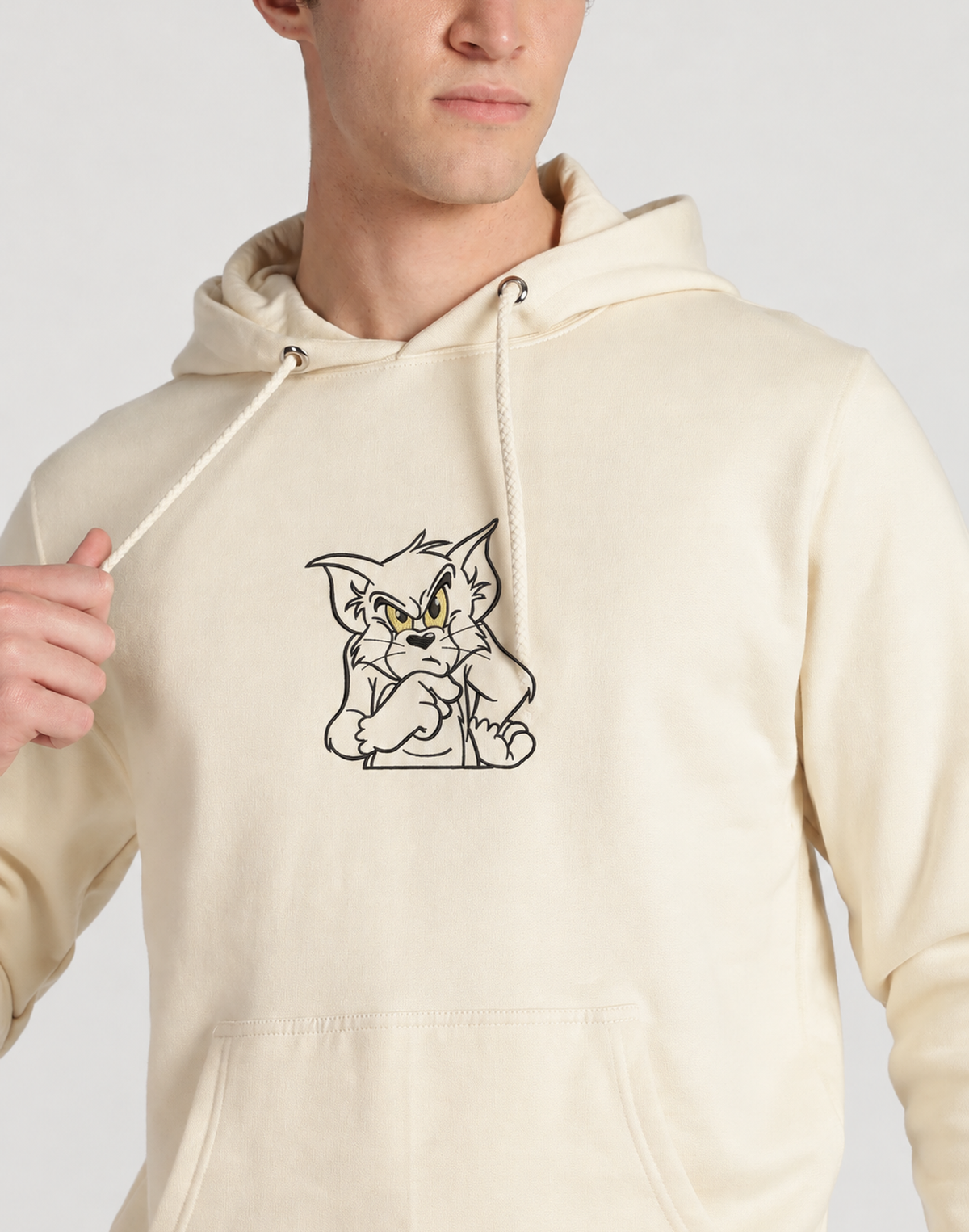 Unisex Premium Oversized Cotton Hoodie - Tom Embroidery