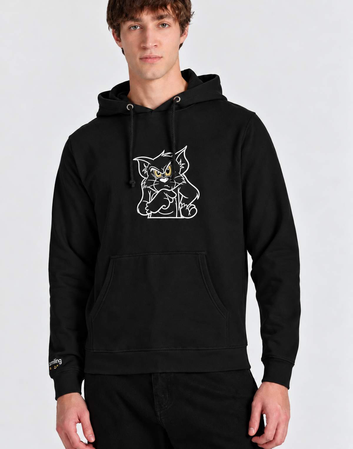 Unisex Premium Oversized Cotton Hoodie - Tom Embroidery